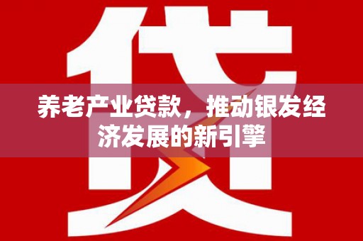 集集养老产业贷款，推动银发经济发展的新引擎