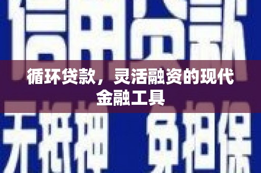 集集循环贷款，灵活融资的现代金融工具