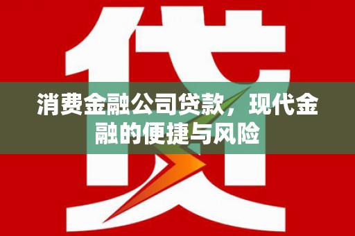 集集消费金融公司贷款，现代金融的便捷与风险