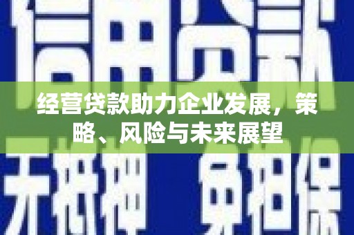 集集经营贷款助力企业发展，策略、风险与未来展望