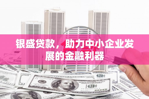 集集银盛贷款，助力中小企业发展的金融利器