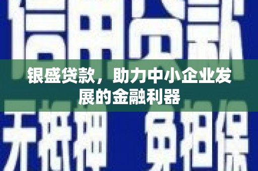 集集银盛贷款，助力中小企业发展的金融利器