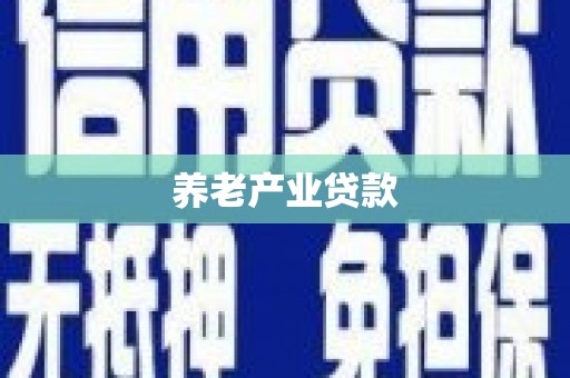 集集养老产业贷款