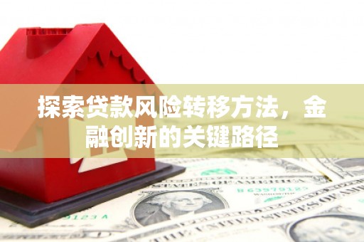 集集探索贷款风险转移方法，金融创新的关键路径