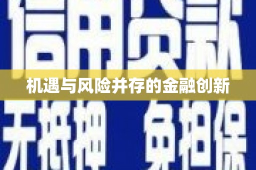 集集机遇与风险并存的金融创新