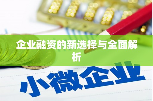 集集企业融资的新选择与全面解析